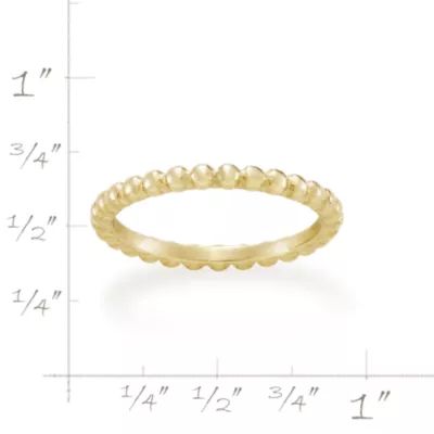 Beaded Ring in 14K Yellow Gold - Image 2
