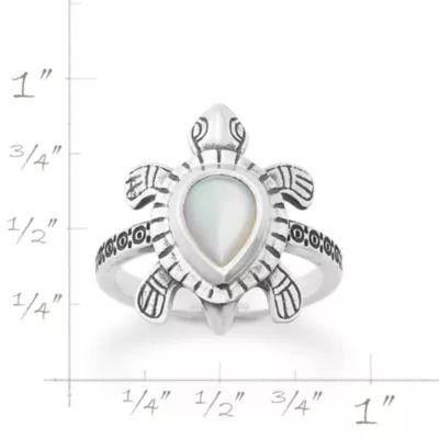Turtle Gemstone Ring in Sterling Silver - Image 6
