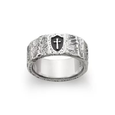 Forged Faith, Hope and Love Ring in Sterling Silver