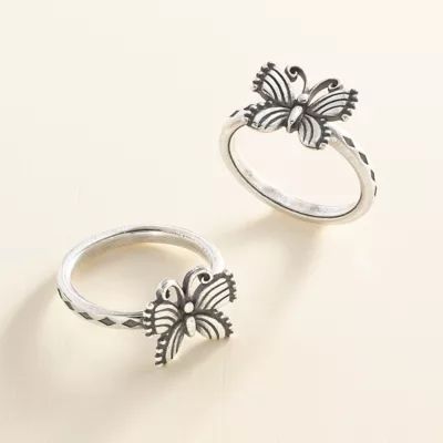 Festival Butterfly Ring in Sterling Silver - Image 3