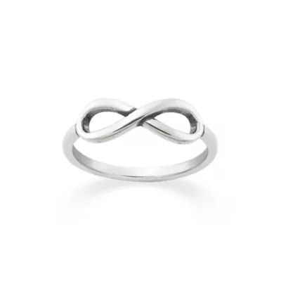 Petite Infinity Ring in Sterling Silver or 14K Yellow Gold