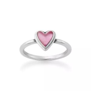 Sweetheart Gemstone Ring in Sterling Silver