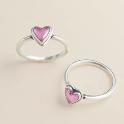 Sweetheart Gemstone Ring in Sterling Silver - Image 2