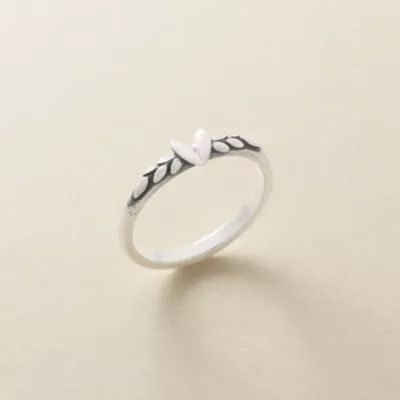 Heart and Vine Ring in Sterling Silver - Image 2