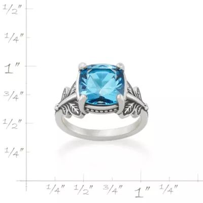 Trellis Gemstone Ring in Sterling Silver - Image 7