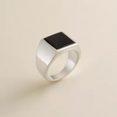 Classic Gemstone Signet Ring in Sterling Silver - Image 2