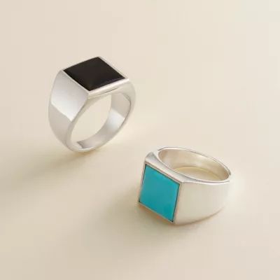 Classic Gemstone Signet Ring in Sterling Silver - Image 3