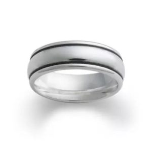 Eternal Wedding Ring in Sterling Silver or 14K Yellow Gold