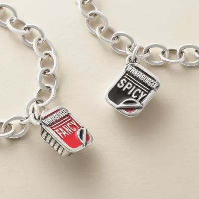 Enamel "Whataburger Spicy" Ketchup Charm in Sterling Silver - Image 2